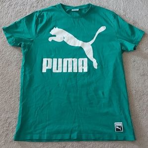 Puma green tee/ t-shirt size XL